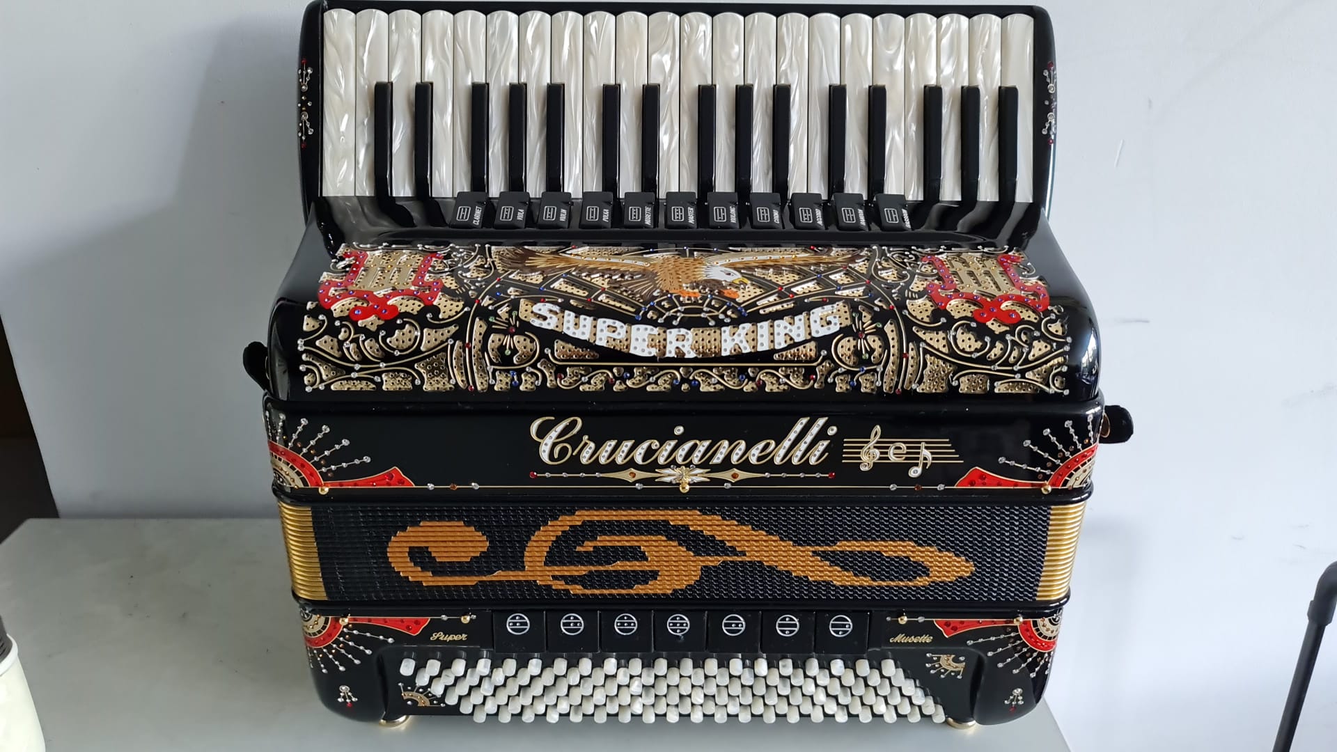 Crucianelli España EL-36 67〜68年 VOX EKO Crucianelli Super Mussette / Super King Black - Acordeones Cristo